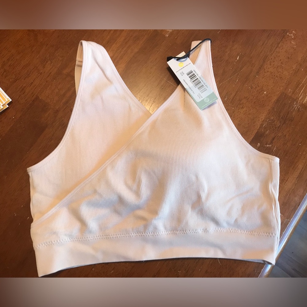 Kindred Bravely Sublime crossover nursing bra, Soft Pink. XXL but runs small.